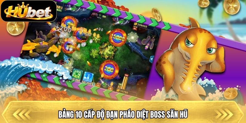 Bảng 10 cấp độ đạn pháo diệt Boss săn hũ