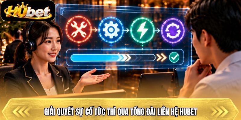 Giải quyết sự cố tức thì qua tổng đài liên hệ Hubet