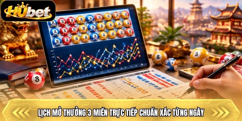 Lịch mở thưởng 3 miền trực tiếp chuẩn xác từng ngày