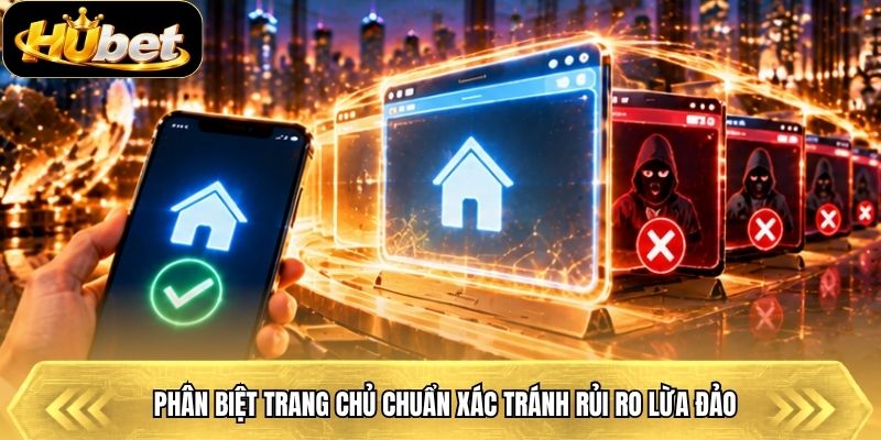 Phân biệt trang chủ chuẩn xác tránh rủi ro lừa đảo