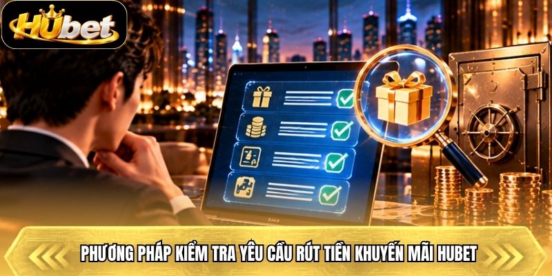 Phương pháp kiểm tra yêu cầu rút tiền khuyến mãi Hubet